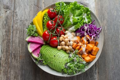 Colorful salad bowl